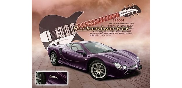 ｢大蛇　Rickenbacker｣（ナビゲーション付き／5ＡＴ）。ボディには、リッケンバッカーギターヘッド調エンブレムが施されている