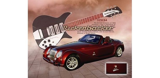 ｢卑弥呼　Rickenbacker｣のボディにもリッケンバッカーギターヘッド調エンブレム