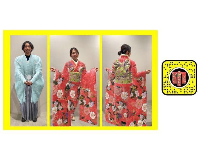 Snapchatが“新年の挨拶”や“成人式”に向けて日本オリジナルの「振袖・袴レンズ」を発表！