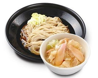 30周年のおいしいコラボ！駅そばで「ミニ豚丼セット 岩下の新生姜」が味わえる
