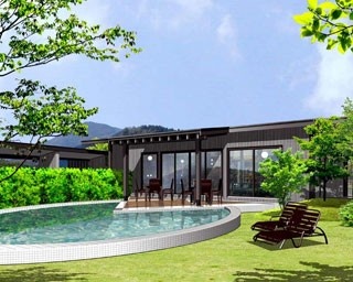 天然温泉やプライベートプール完備のグランピング施設「瑠璃浜」