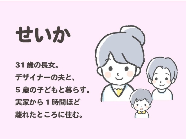 「わたしと相続の100日物語」登場人物の紹介：せいか