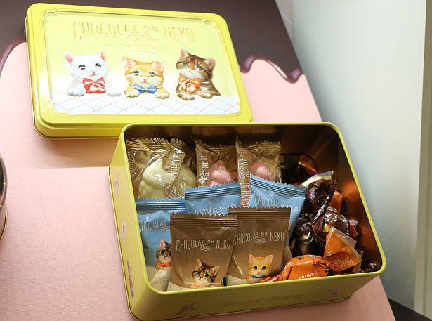 こちらは「モロゾフ ショコラな猫」。ショコラコーディネーターの市川歩美氏は「パッケージの缶などでも癒やされます」と話していた