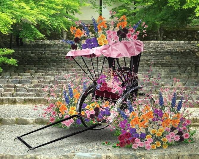 「花咲く人力車」や豪華絢爛な「花の間」も登場！JR東海の観光キャンペーンで花彩る京都の旅を満喫