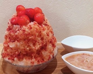 山形さくらんぼ22個使用！巣鴨のかき氷専門店がおくる“さくらんぼまみれ”