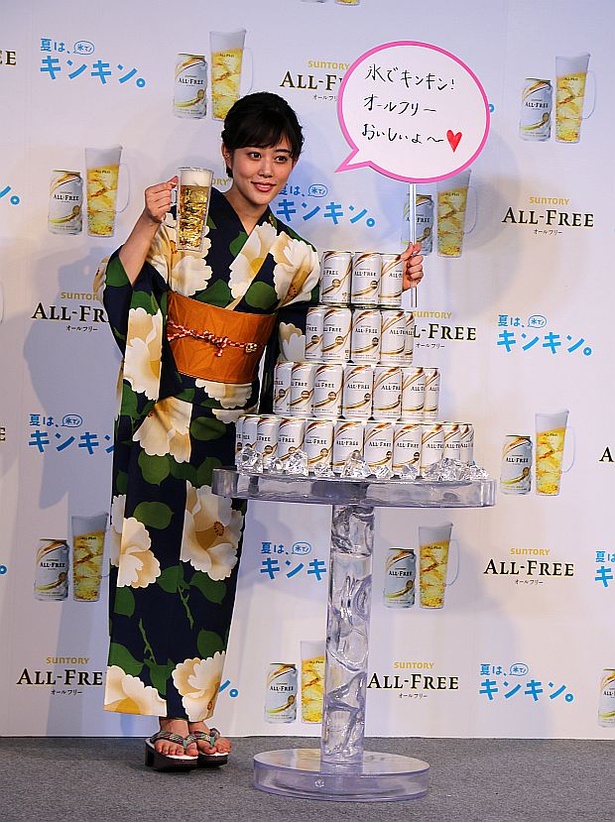 【写真を見る】爽やかな浴衣姿で登場した高畑充希