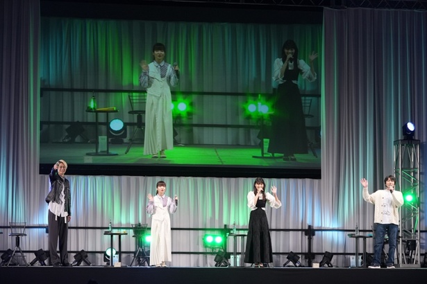 イベントに登壇した江口拓也、種崎敦美、早見沙織、松田健一郎 (写真左から) / (C)2023「劇場版 SPY×FAMILY」製作委員会　(C)遠藤達哉／集英社