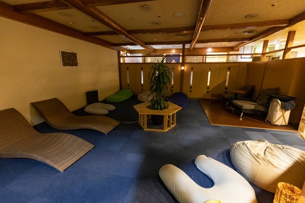 Yogiboのソファなどが置かれた休憩室をお気に入りに挙げる人も多い