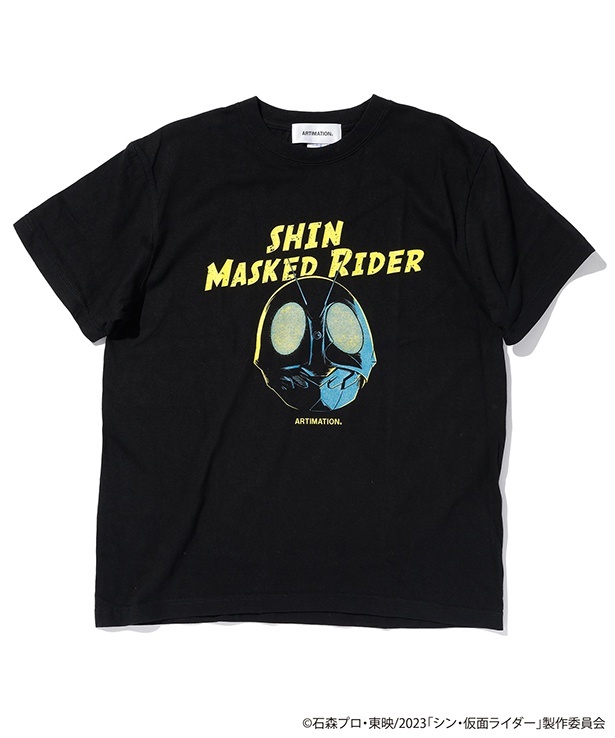 柄デザインプリントシン・仮面ライダー 鑑賞特典 Tシャツ 非売品 - T