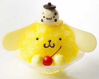 超カワイイ!!ポムポムプリンカフェに期間限定のかき氷が登場！