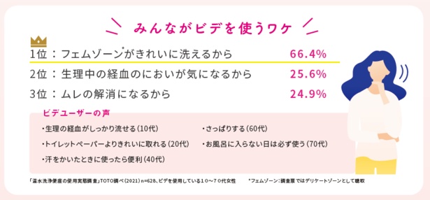 ビデガイドブック内の「みんながビデを使うワケ」