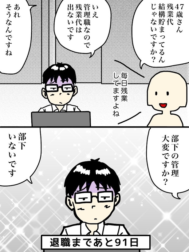 「100日後に退職する47歳」9日目