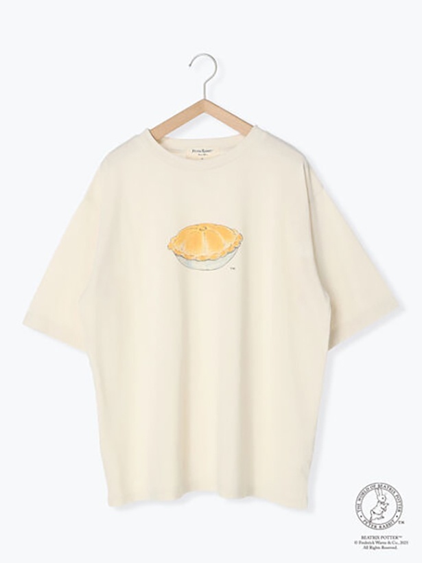 「パイ柄Tシャツ(オフホワイト)」(3850円)