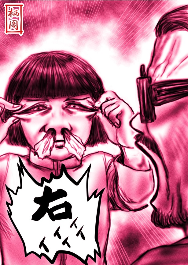 「病院の順番が前後し先に呼ばれた事によって予想のつかない被害を受けた話」イラスト(栖周)