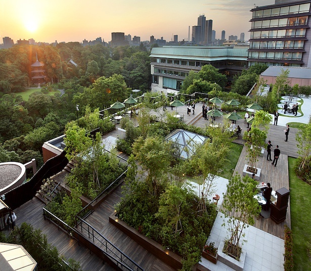 【写真】さながら森のような庭園が一望できるホテル椿山荘東京の空中庭園「セレニティ・ガーデン」