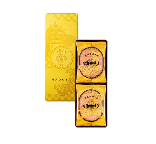「ゆかり黄金缶」(10枚入 918円／坂角総本舖)