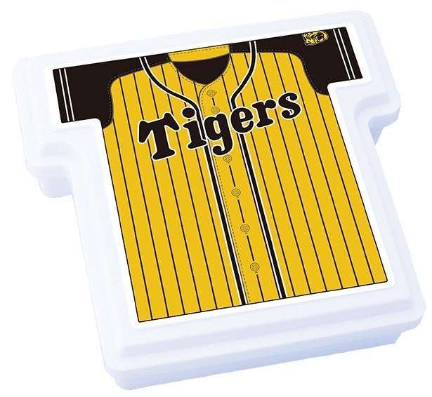 「ウル虎ユニフォーム弁当」(1200円)の限定容器はユニフォームをデザインしたポップな仕上がり