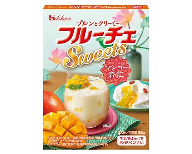 「フルーチェ Sweets」シリーズの「マンゴー杏仁」