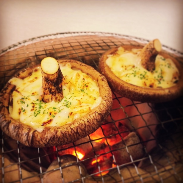 ブランドしいたけ「北海道中標津しいたけ 想いの茸」を使った「大判しいたけチーズ焼き」