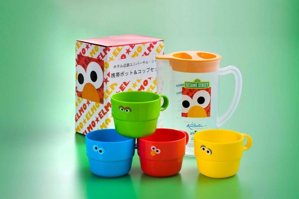 カラフルな携帯用ポット＆カップセット