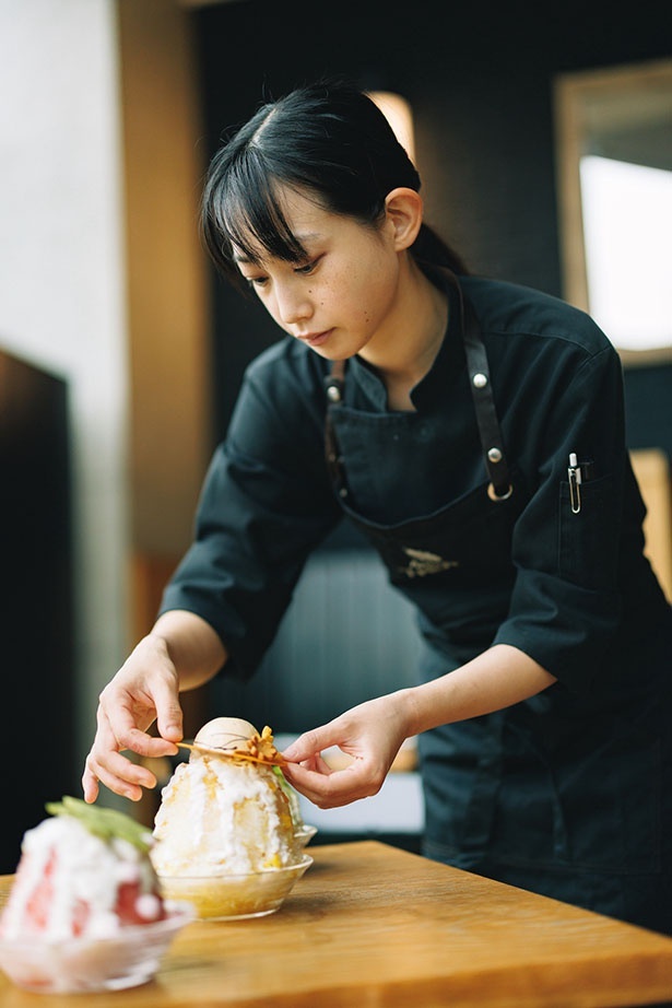 かき氷をプロデュースした村田美月さん