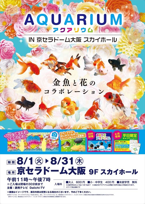 画像4 4 京セラドームでアクアリウム展開催 テーマは金魚と花のコラボレーション ウォーカープラス