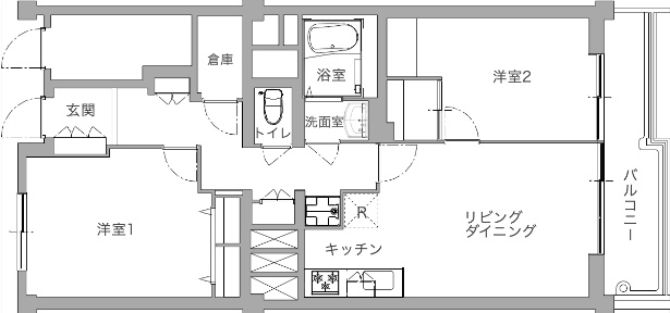 リノベーション前の間取り