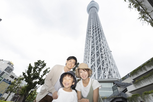東京スカイツリーをばっちり写真におさめるには、ソラマチひろばでの撮影がベスト！
