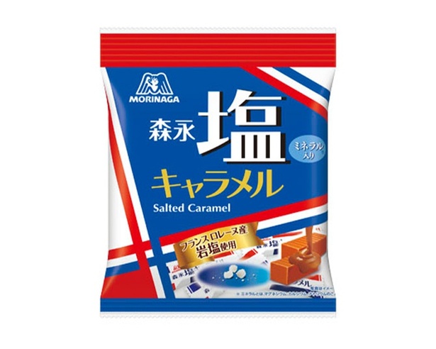 濃厚な味わいのなかに、アクセントとなるフランスロレーヌ産岩塩の塩味とバターのコク深い味わいがある「塩キャラメル」