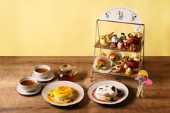 「SNOOPY ＆ PEANUTS GANG TEA PARTY」こちらはサニーサイドキッチン(原宿)バージョン(写真は2人分)