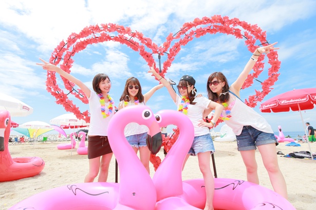 会場各所に用意されたフォトスポットで写真を撮ろう