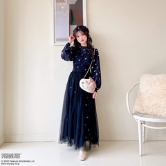 「チュール×総柄ワンピースSET」(1万890円)