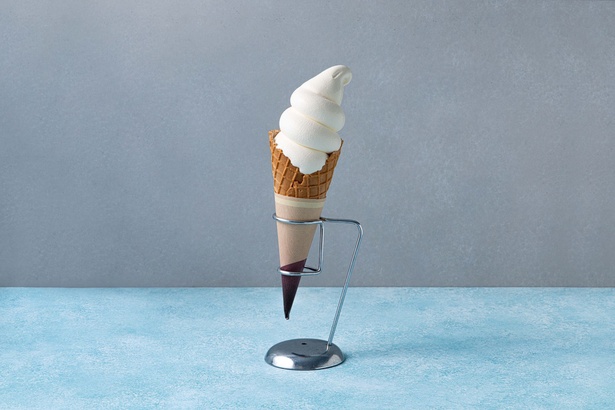 【写真】シンプルイズベストの王道アイスクリーム「北海道⽣ミルクソフトクリーム」