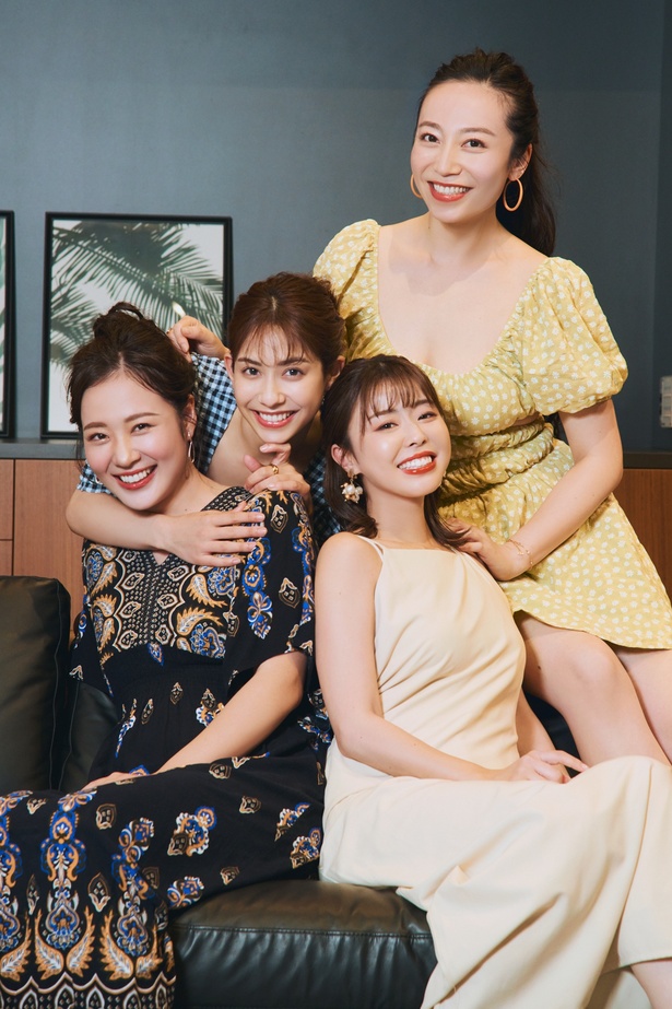 『バチェラー・ジャパン』シーズン5の女性メンバー(周 典さん、鈴木光さん、竹下理恵さん、西山真央さん)
