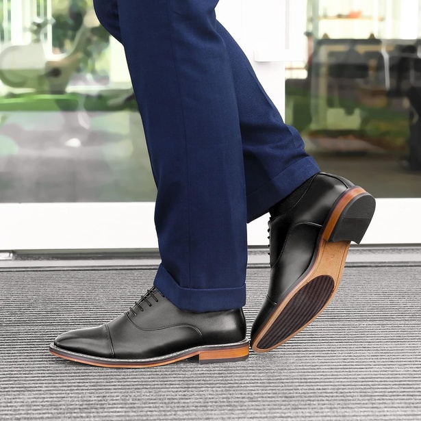 【保証書】美品 コールハーン ビジネスシューズ 防水 レザー ストレートチップ 7W 黒 靴