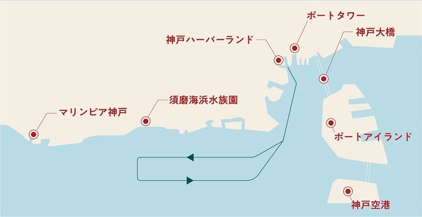 神戸の名所を海から眺める！レストランクルーズ船「コンチェルト」が1