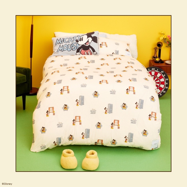 ジェラピケの寝具ラインから「ミッキー&ドナルド」コレクションが発売