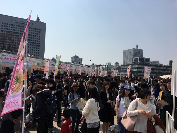 今年3月の開催時には101000人を動員した