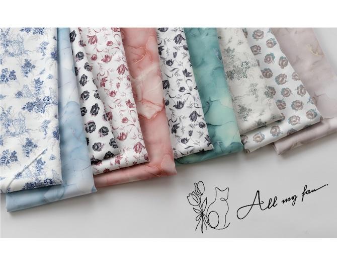 レトロな花や猫柄を展開する“とろみ系布”の新ブランド「All my fav.ファブリック」が登場！その特徴や狙いは？