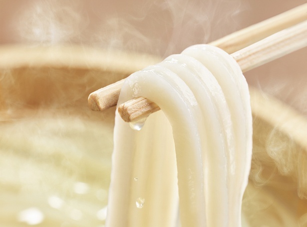 もちもち、ふわふわ食感の釜揚げうどん
