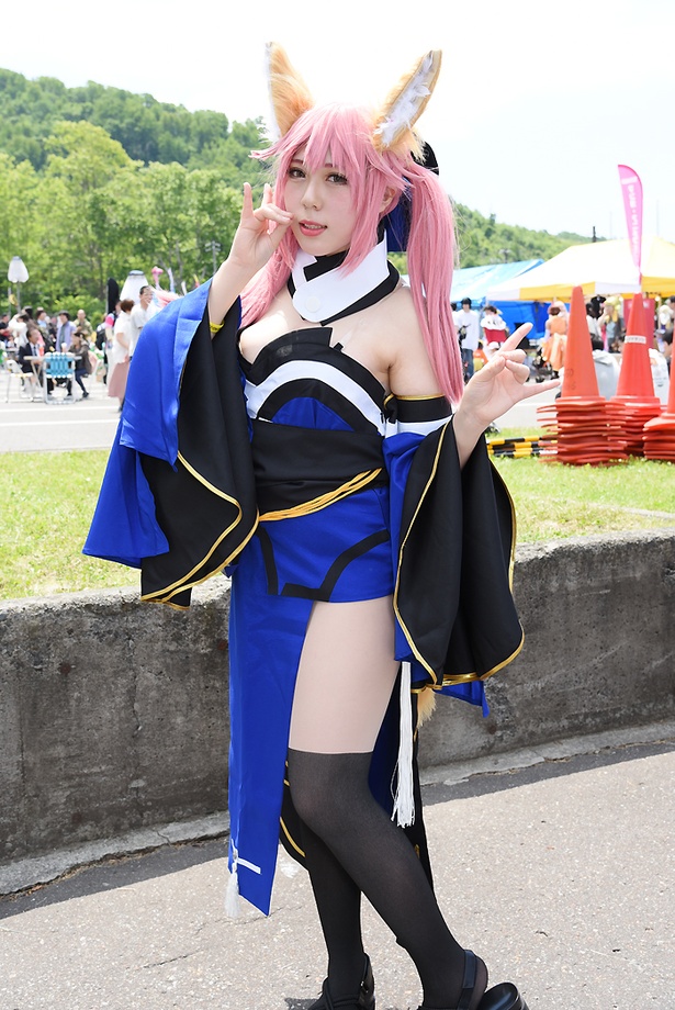 「Fate/Grand Order」の玉藻の前に扮する さのさん