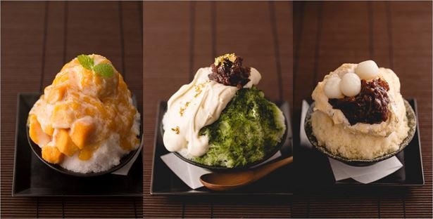 【写真を見る】口の中でふわりと溶ける雪のような氷の食感、かき氷を極上の和スイーツ