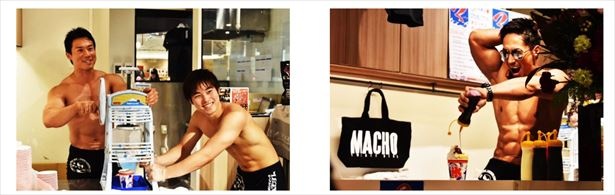 【写真を見る】マッチョとかき氷を一緒に楽しめる?!