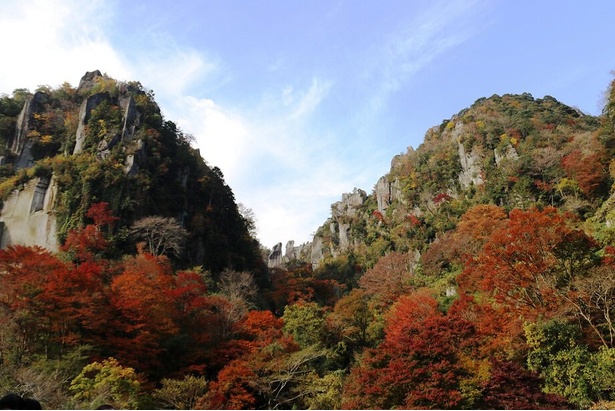奇峰と渓谷が織りなす紅葉絶景が見どころ / 深耶馬溪の紅葉