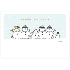 「スヌーピー 雪だるまII【寒中見舞いはがき】」(264円)