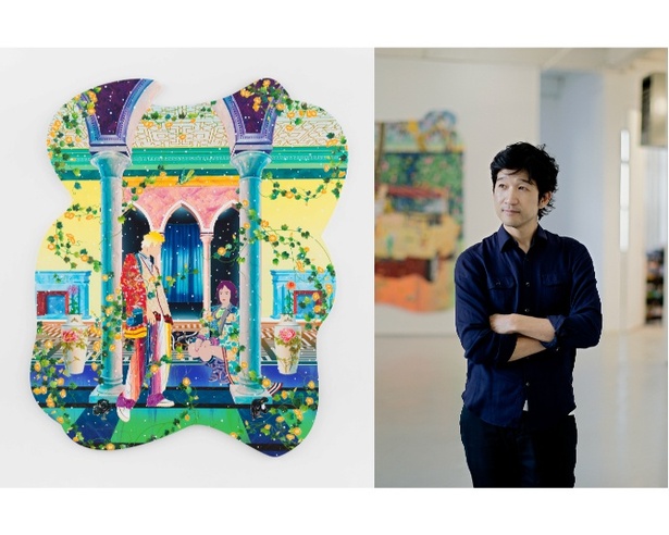 ニューヨークを拠点に活動する現代美術家の松山智一さんの日本初となる大規模な個展「松山智一展：雪月花のとき」が開催