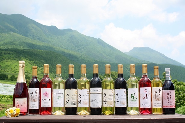 「久住ワイナリー」では自家栽培のブドウを使用した約15種のワインを製造販売