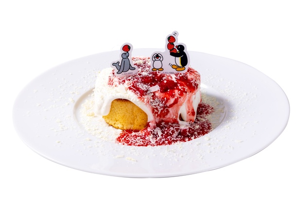 イチゴ＆ホワイトチョコがたっぷり 「ピングーのパンケーキ」(1620円) 
