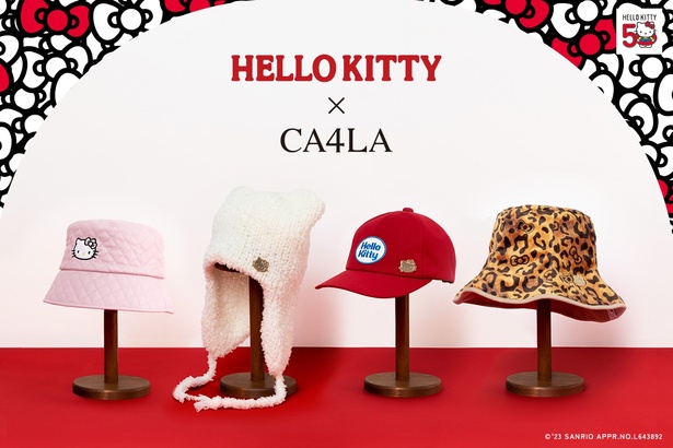 ハローキティの50周年記念！帽子ブランド「CA4LA」よりコラボアイテム 