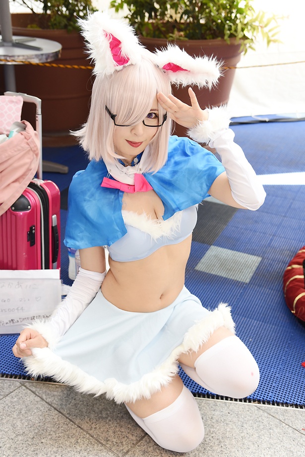 「Fate/Grand Order」のマシュに扮する たなかあいこさん